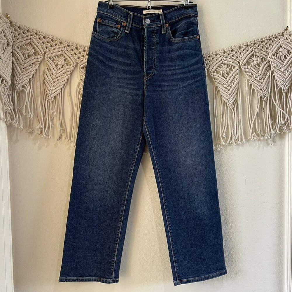 Levi’s Ribcage Straight-Leg Ankle Jeans Women's Size 28